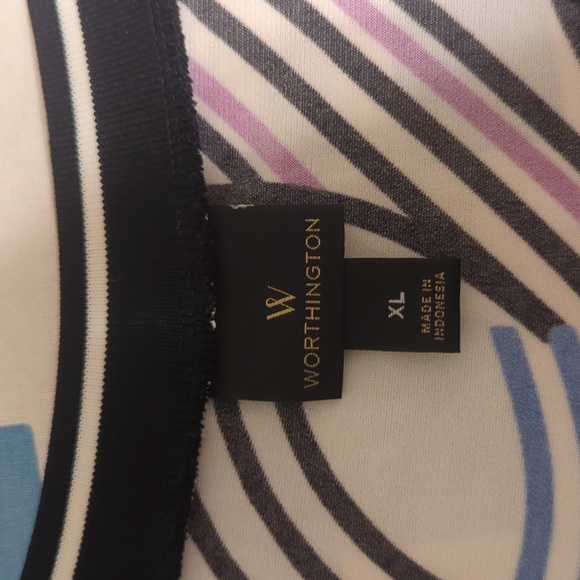 Worthington v-neck blouse XL - Picture 6 of 7